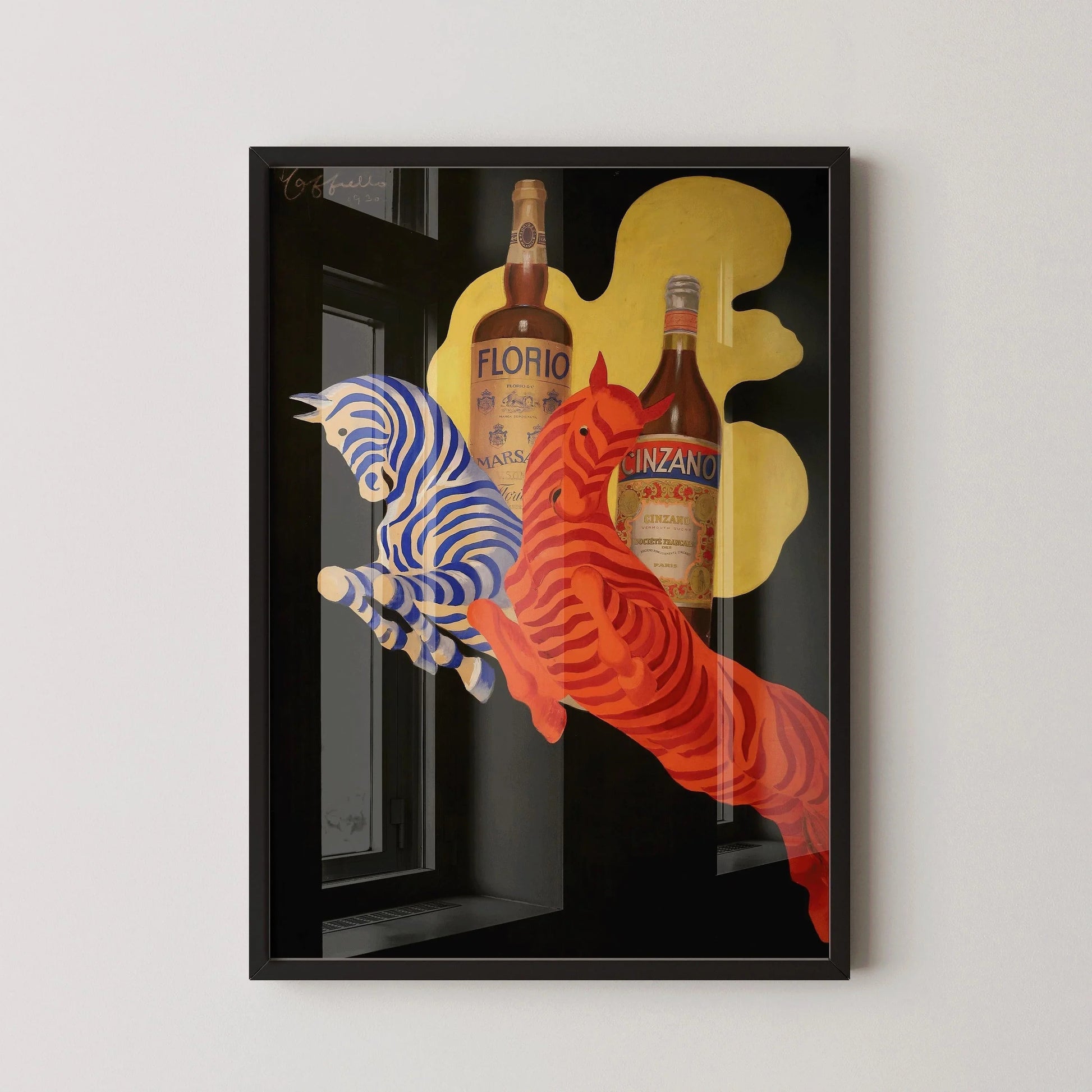 Leonetto Cappiello - Florio Cinzano Art Déco Zèbre Print