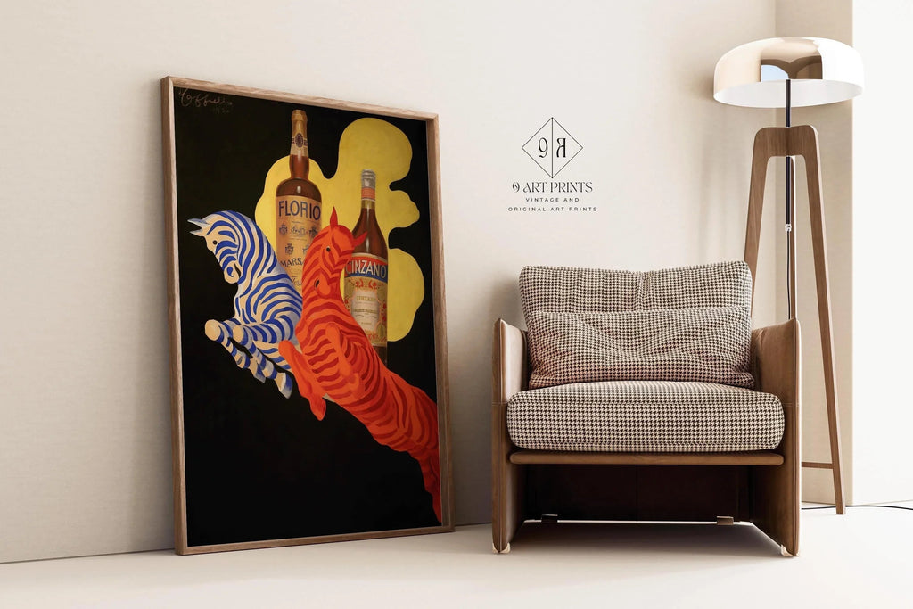 Leonetto Cappiello - Florio Cinzano Art Déco Zèbre Print