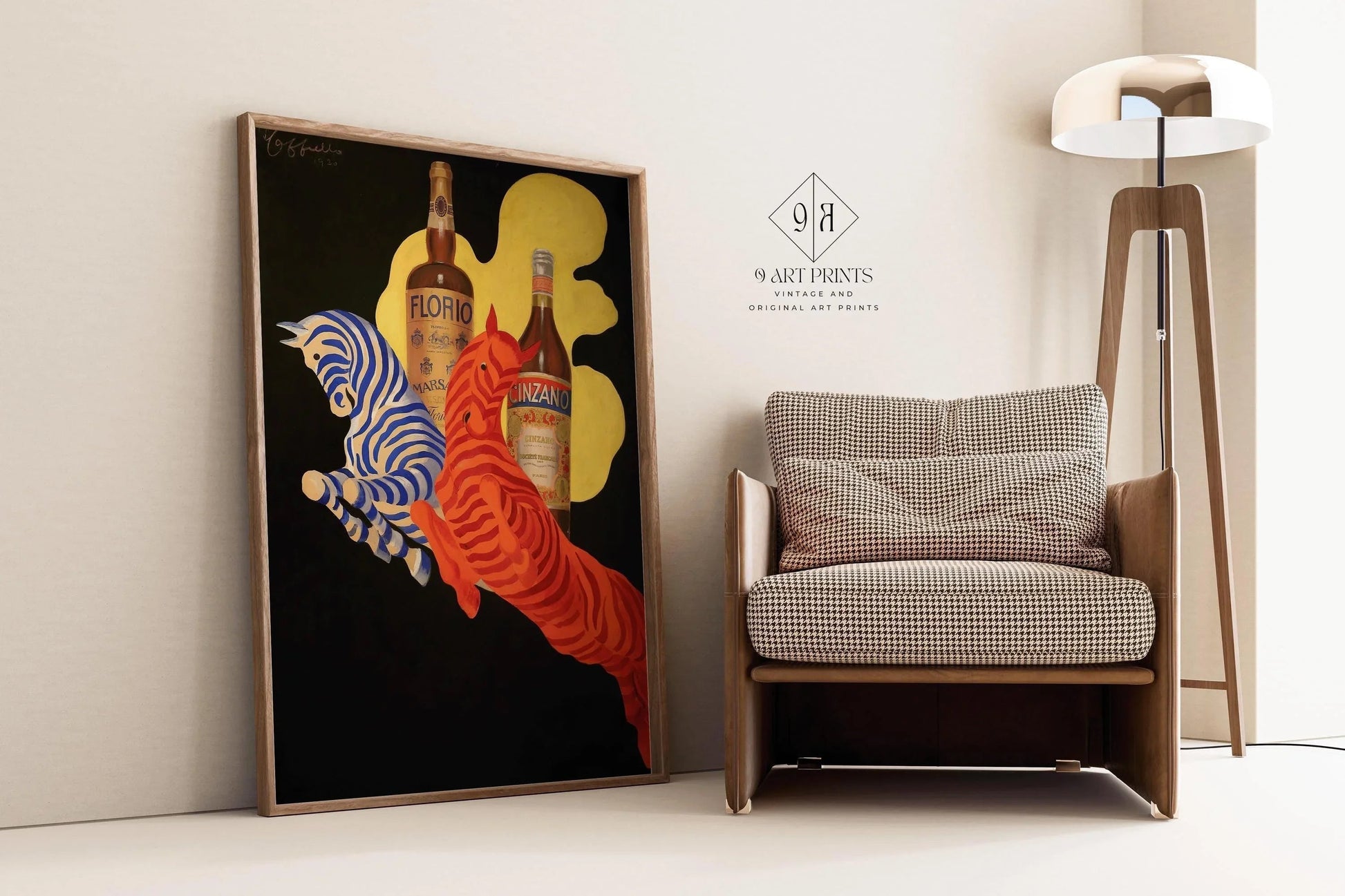 Leonetto Cappiello - Florio Cinzano Art Déco Zèbre Print