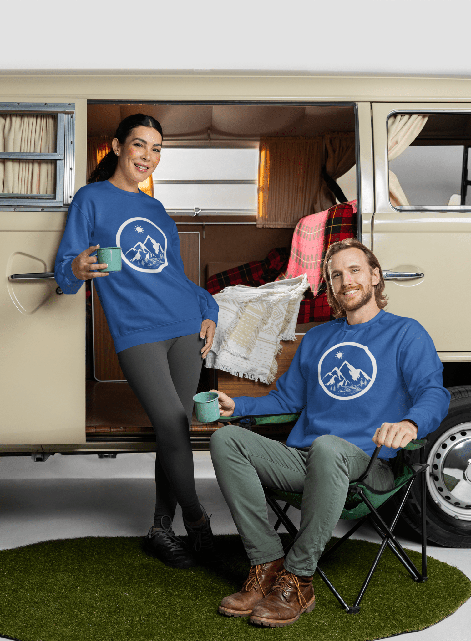 Life in the Mountains Unisex Crewneck Sweatshirt