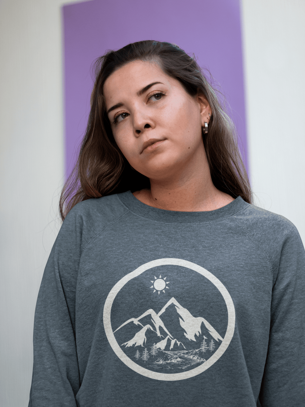 Life in the Mountains Unisex Crewneck Sweatshirt