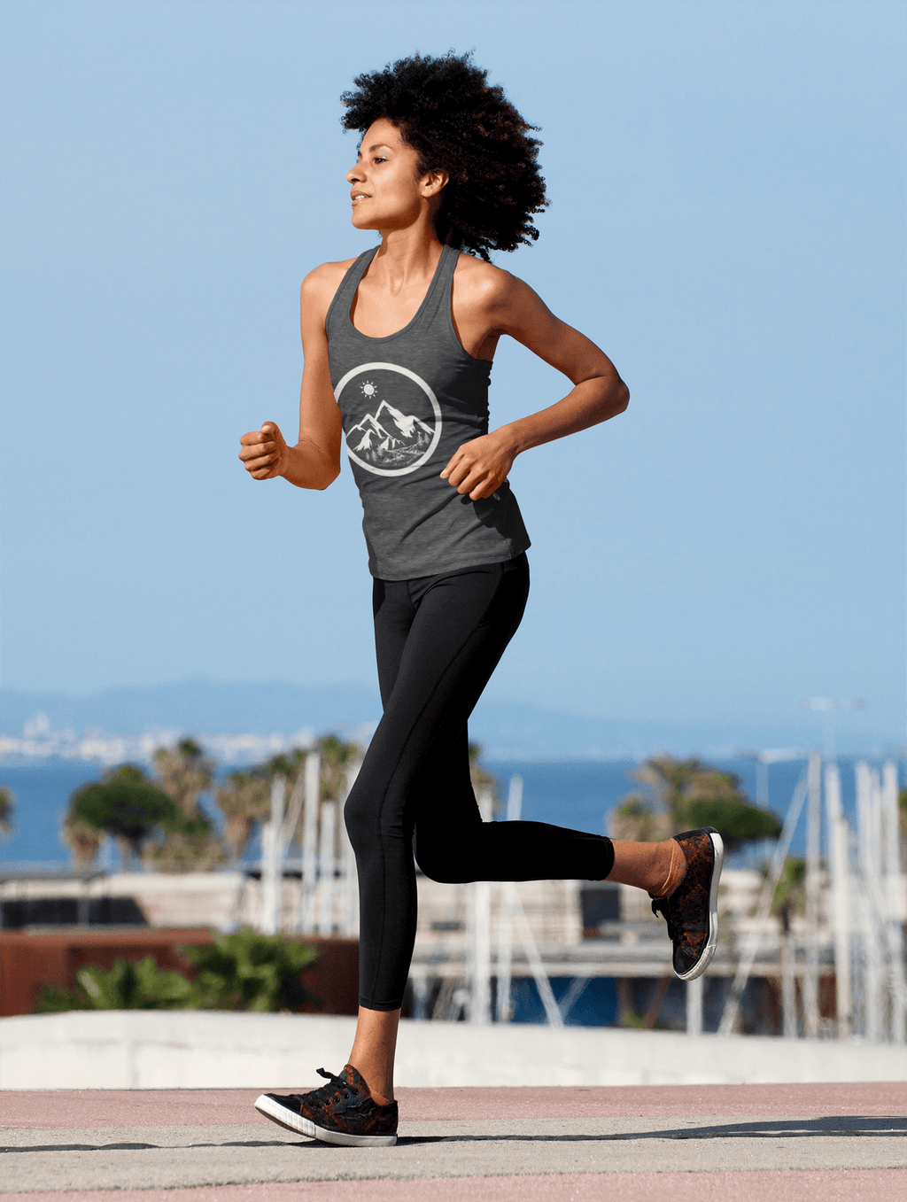 Life in the Mountains Women's Racerback Tank Top