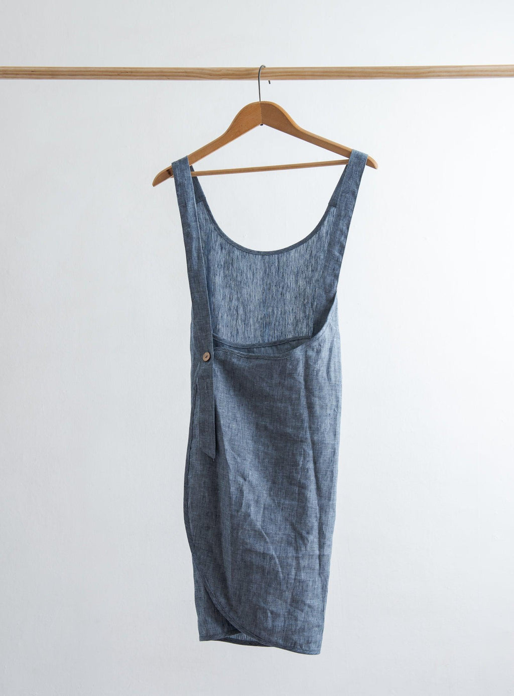 Tablier en lin - Bleu marine