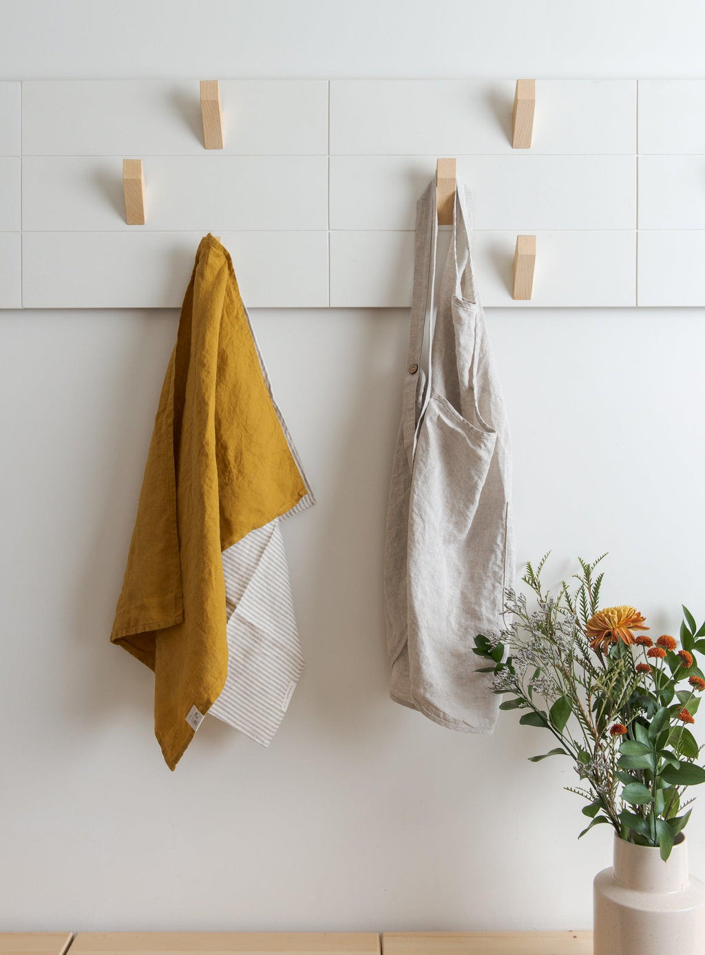 Linen Apron - Oat