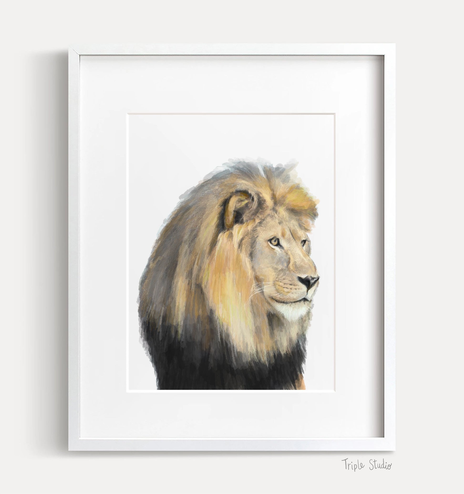 Impression d'art Lion