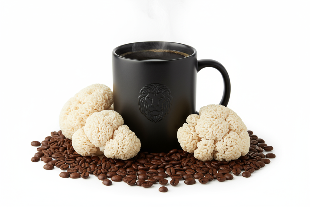 Organic Lion's Mane Mushroom Coffee - Low-Acid Arabica Coffee