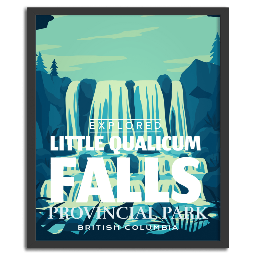 Little Qualicum Falls Provincial Park 'Explored' Poster, Canada Parks