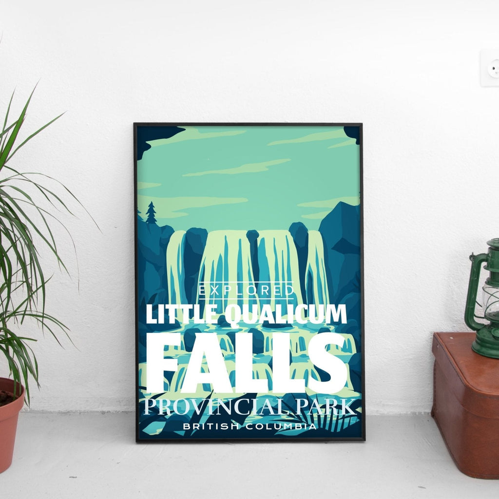 Little Qualicum Falls Provincial Park 'Explored' Poster, Canada Parks