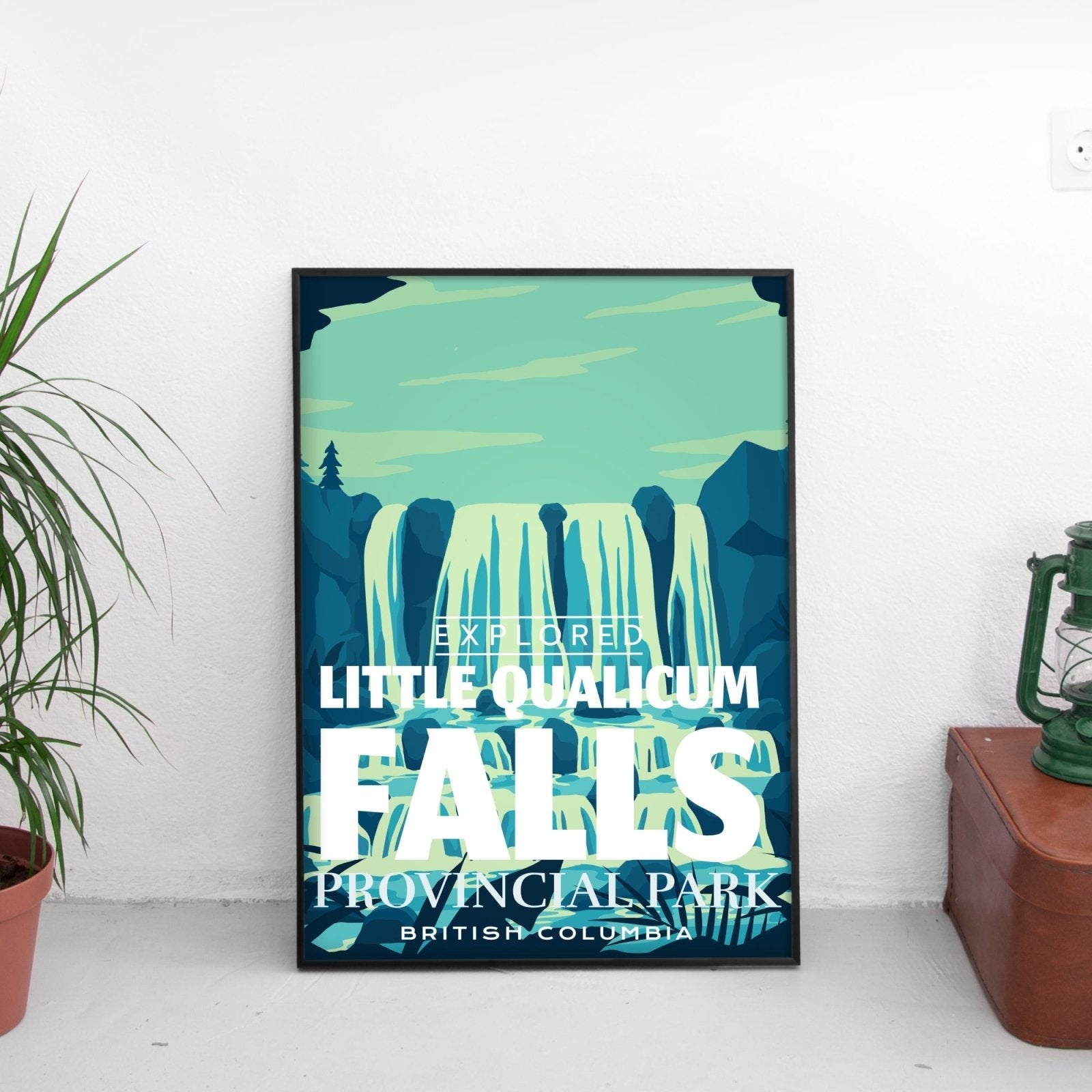 Little Qualicum Falls Provincial Park 'Explored' Poster, Canada Parks