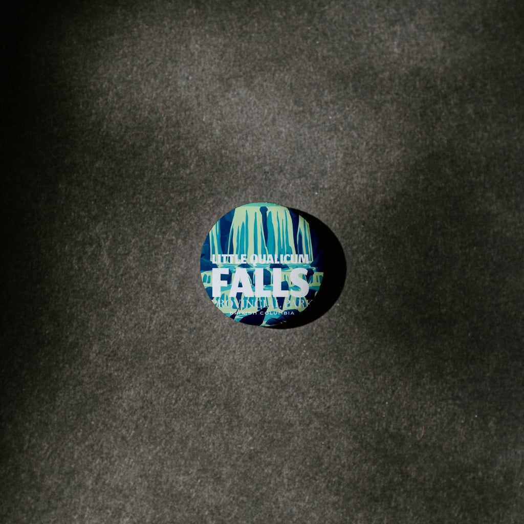 Little Qualicum Falls Provincial Park of British Columbia Pinback Button, Canada Parks
