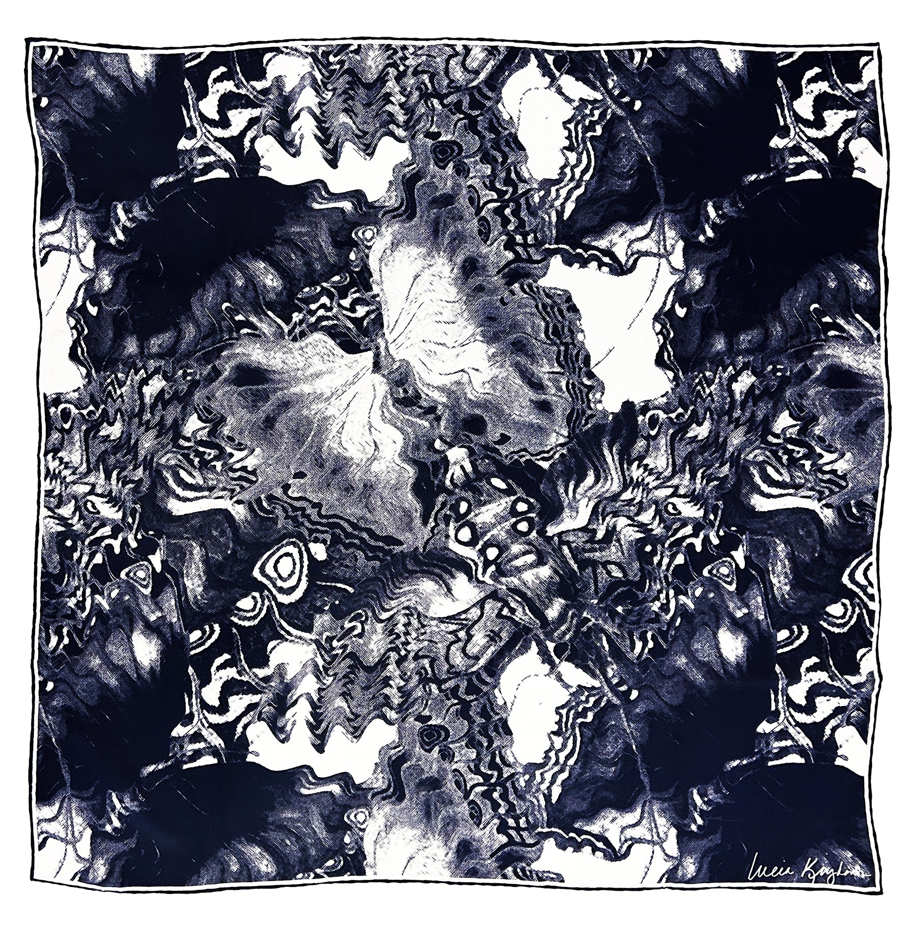 sibylla moth silk scarf