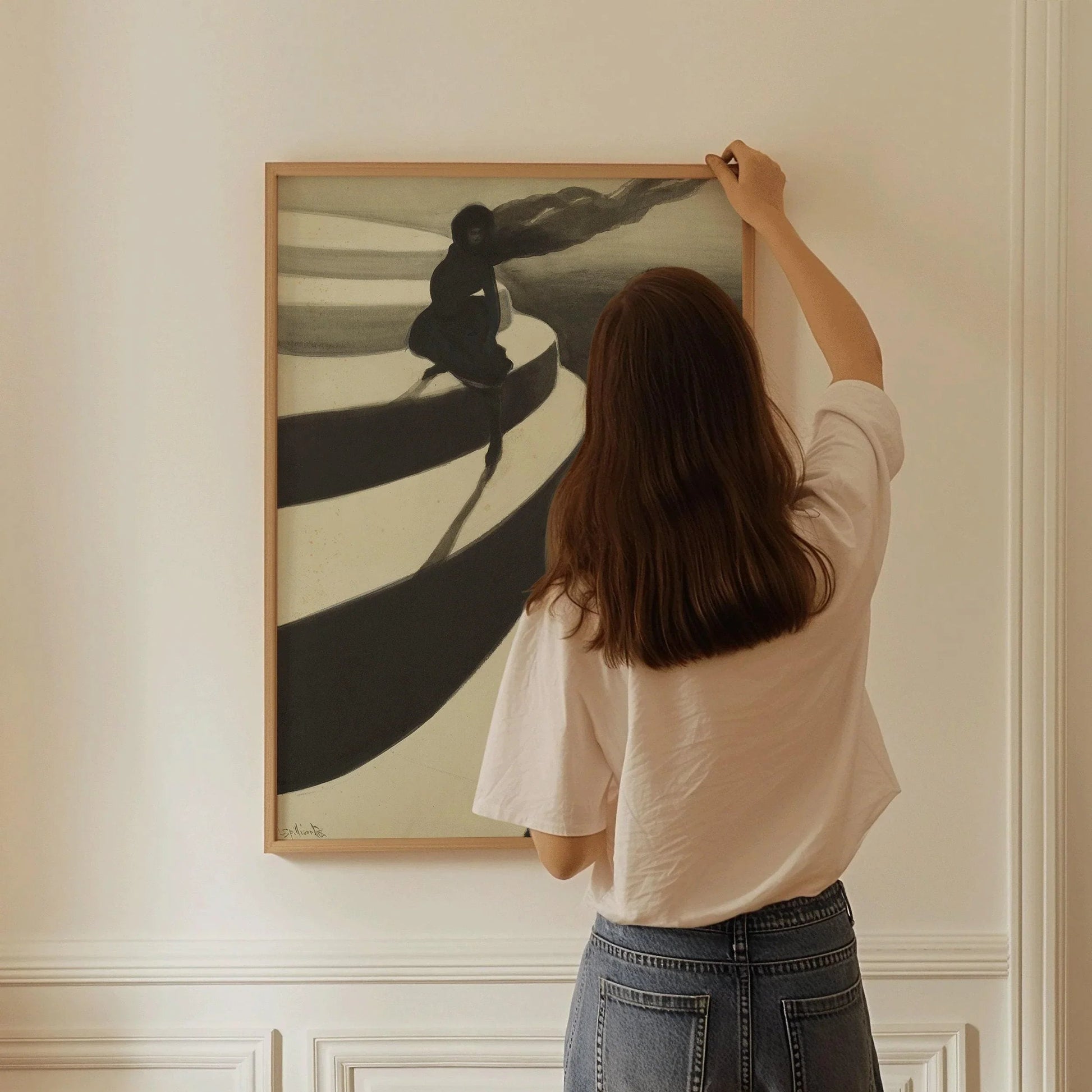 Estampe « Vertigo » de Léon Spilliaert : Art mural symboliste Dark Academia
