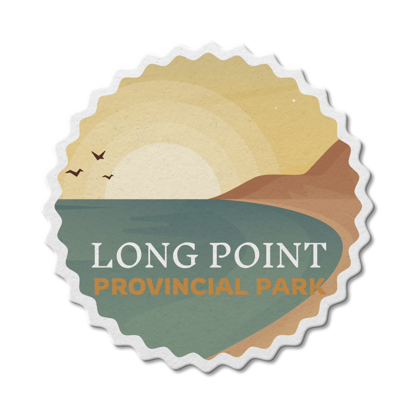 Long Point Ontario Provincial Park Waterproof Vinyl Sticker, Canada Parks