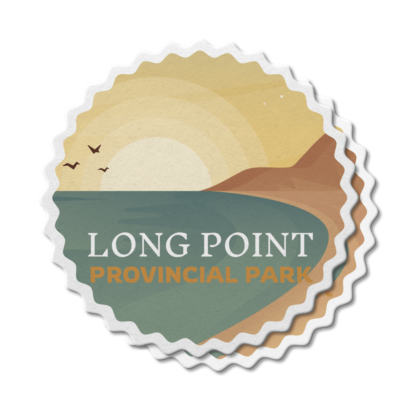 Long Point Ontario Provincial Park Waterproof Vinyl Sticker, Canada Parks