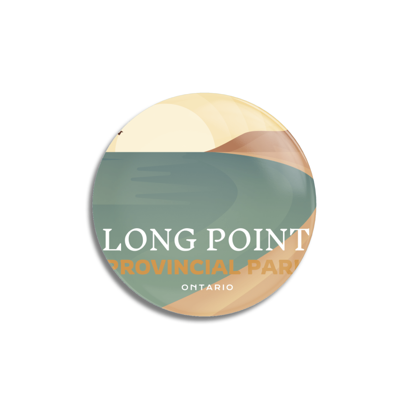 Long Point Provincial Park of Ontario Pinback Button, Canada Parks