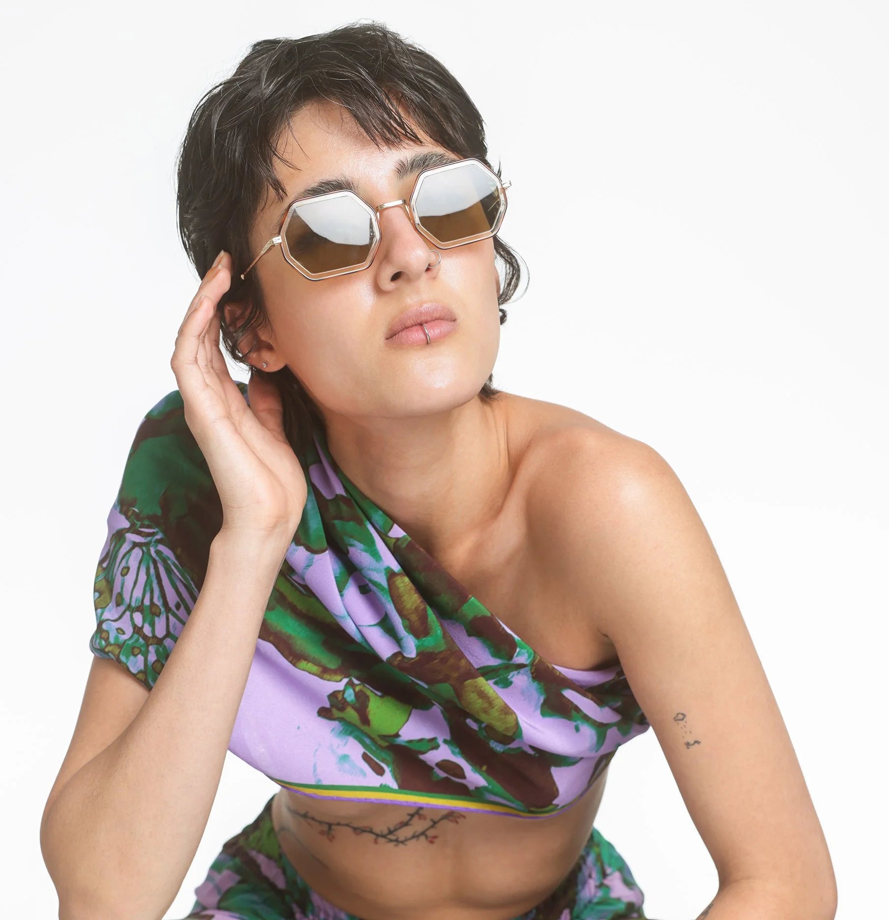 garden party silk scarf