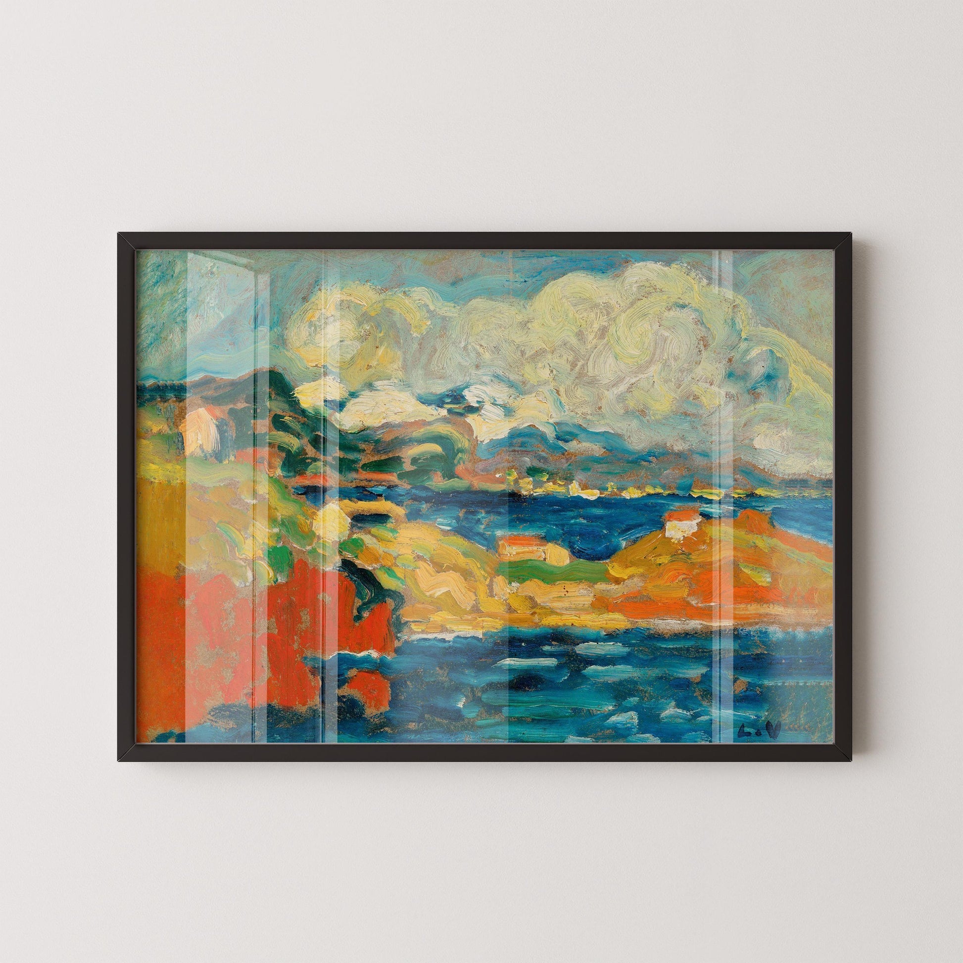 Louis Valtat - Baie à Anth√©or Impression giclée : Paysage fauviste
