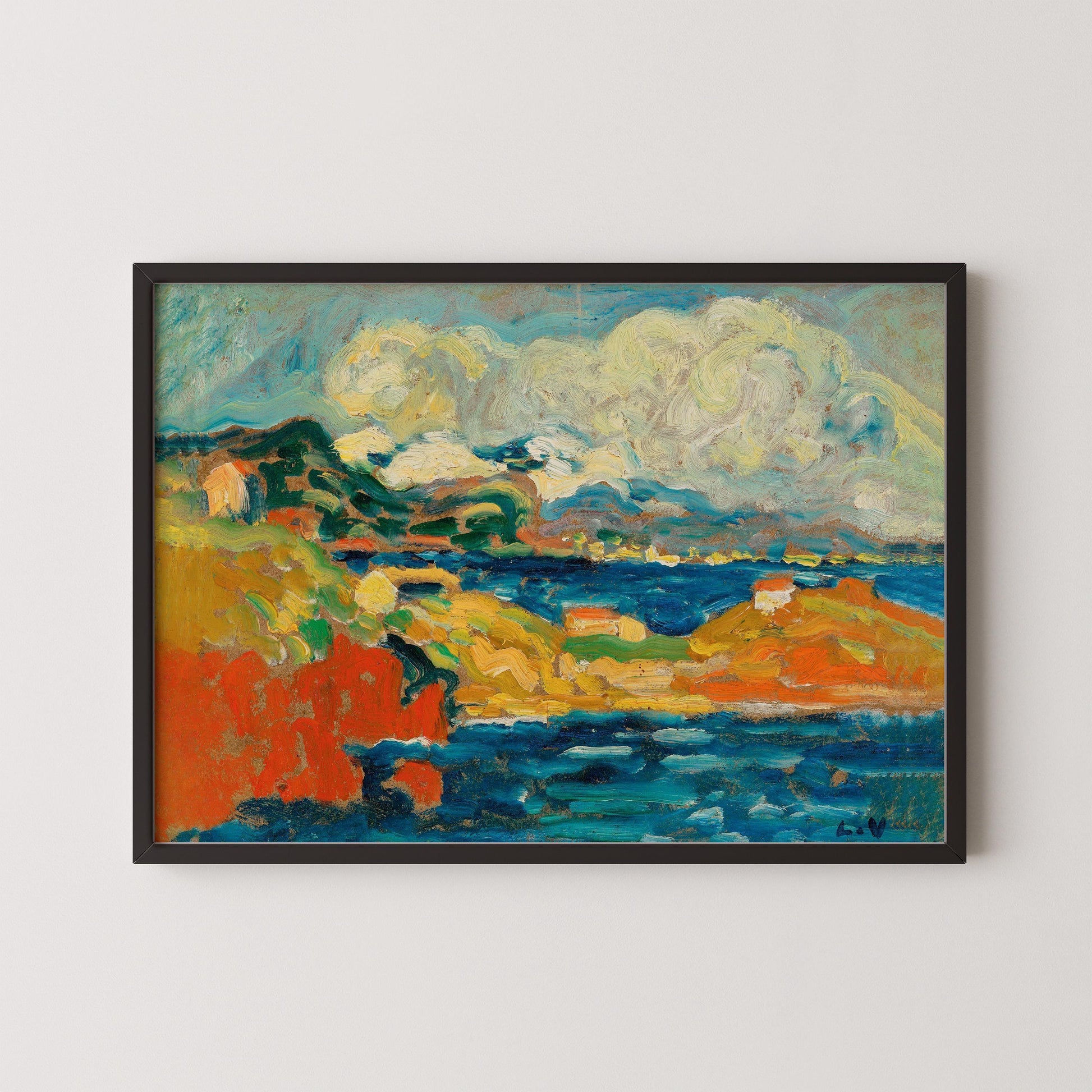 Louis Valtat - Baie à Anth√©or Impression giclée : Paysage fauviste