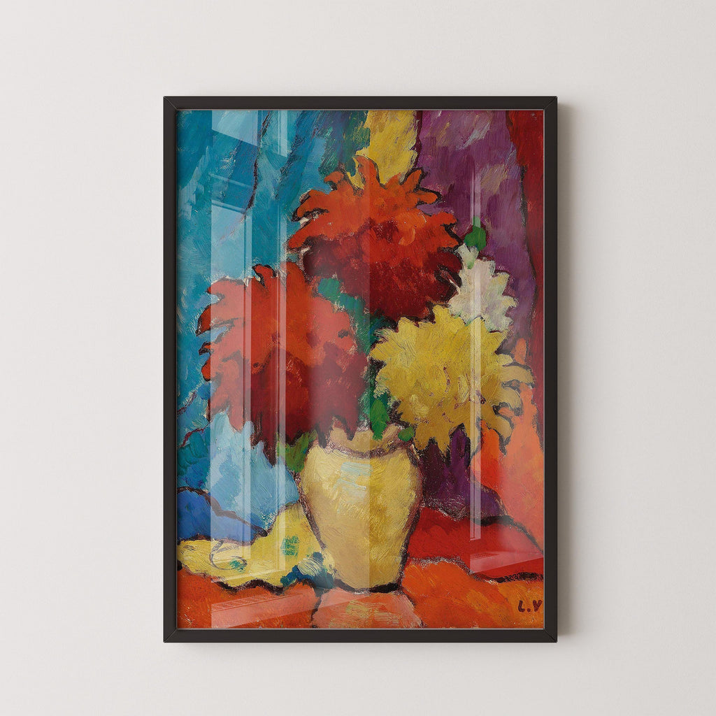 Louis Valtat Dahlias Giclee Print: Art nature morte fauviste