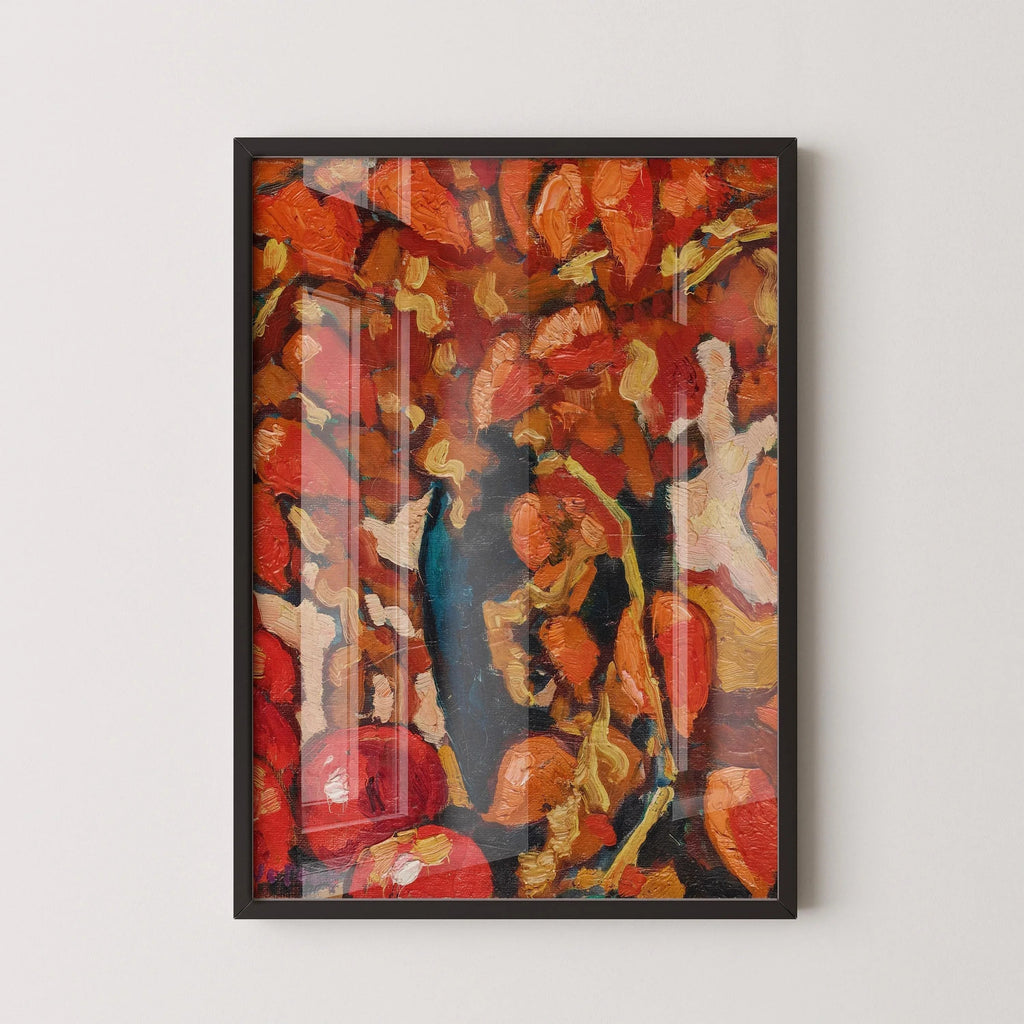 Louis Valtat Nature morte fauviste Tirage d'art : Physallis et pommes