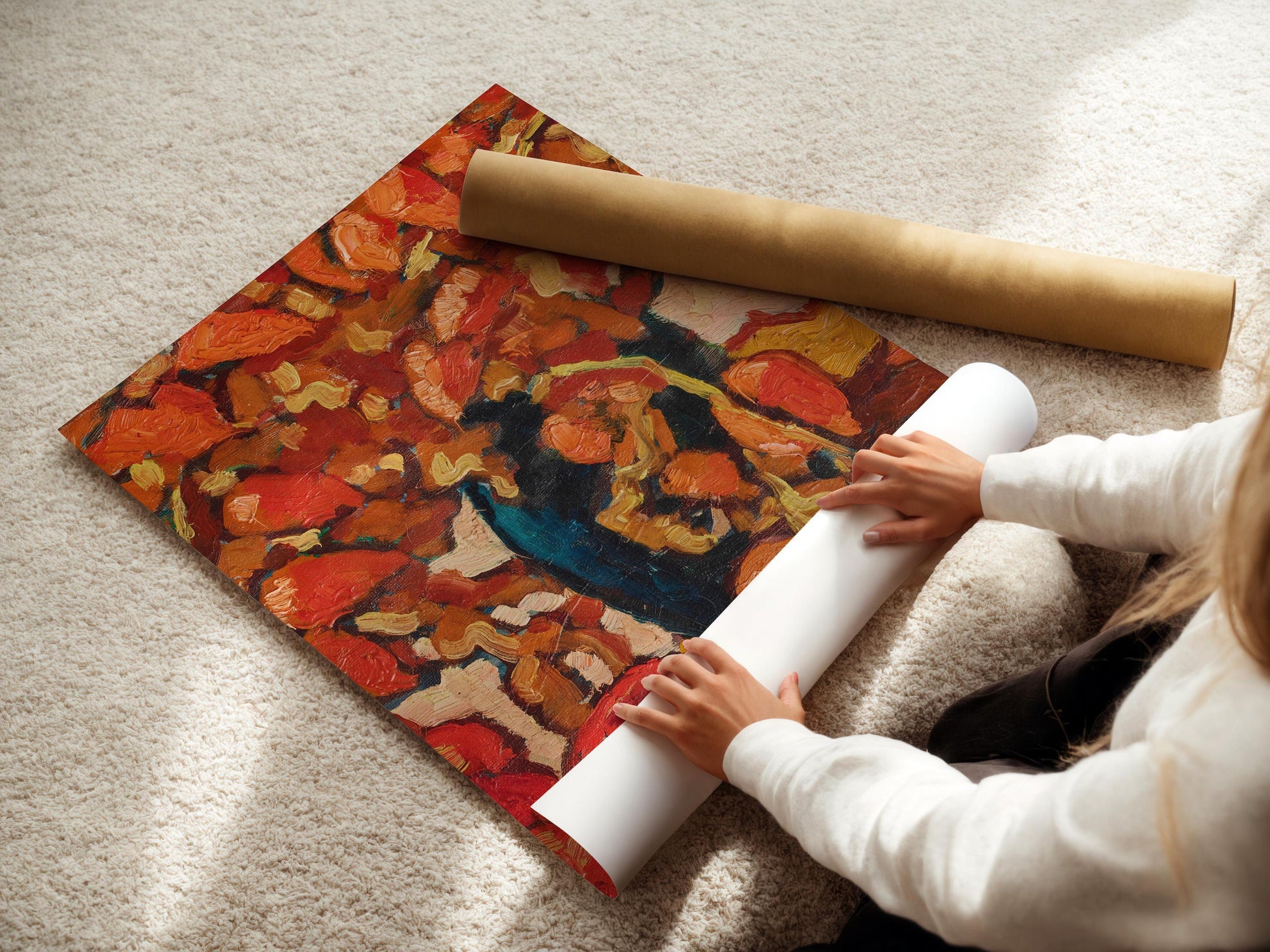 Louis Valtat Nature morte fauviste Tirage d'art : Physallis et pommes