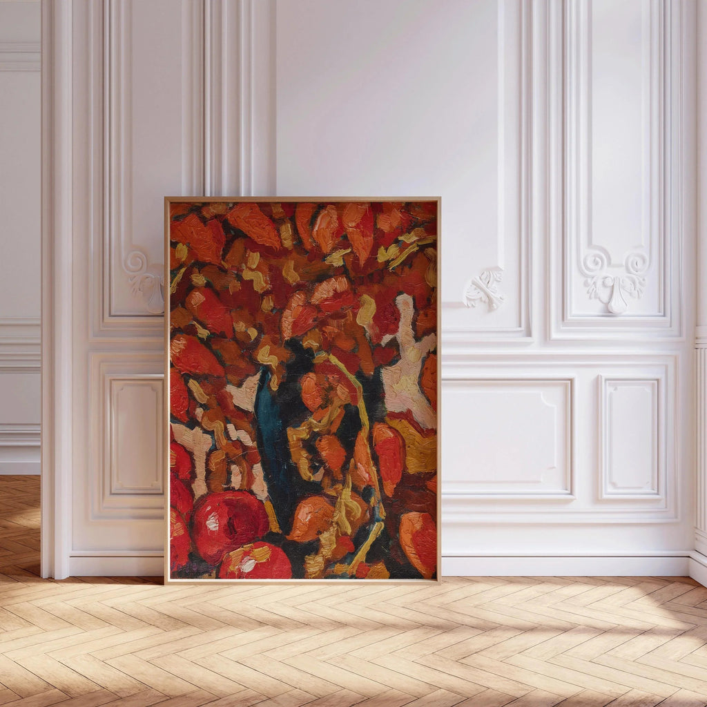Louis Valtat Nature morte fauviste Tirage d'art : Physallis et pommes