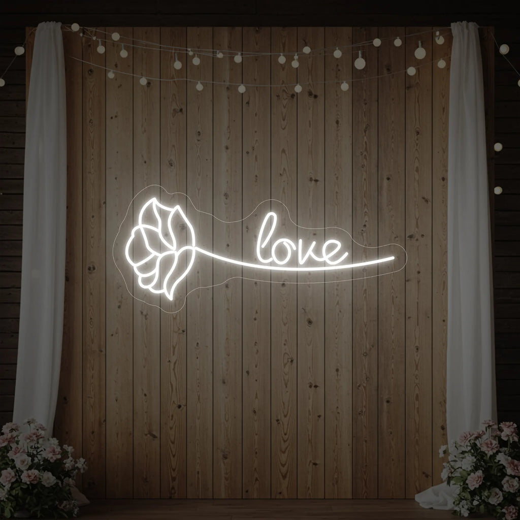 Love Rose Neon Sign