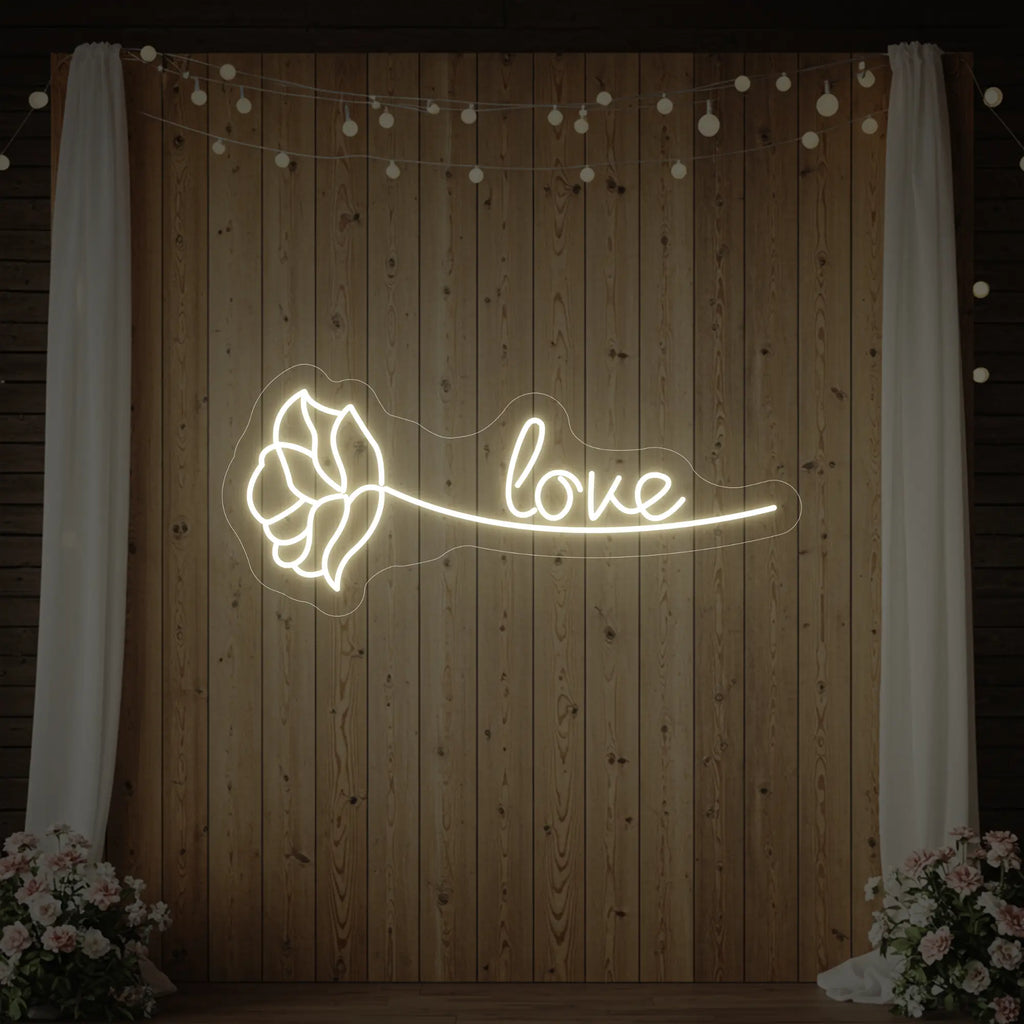 Love Rose Neon Sign
