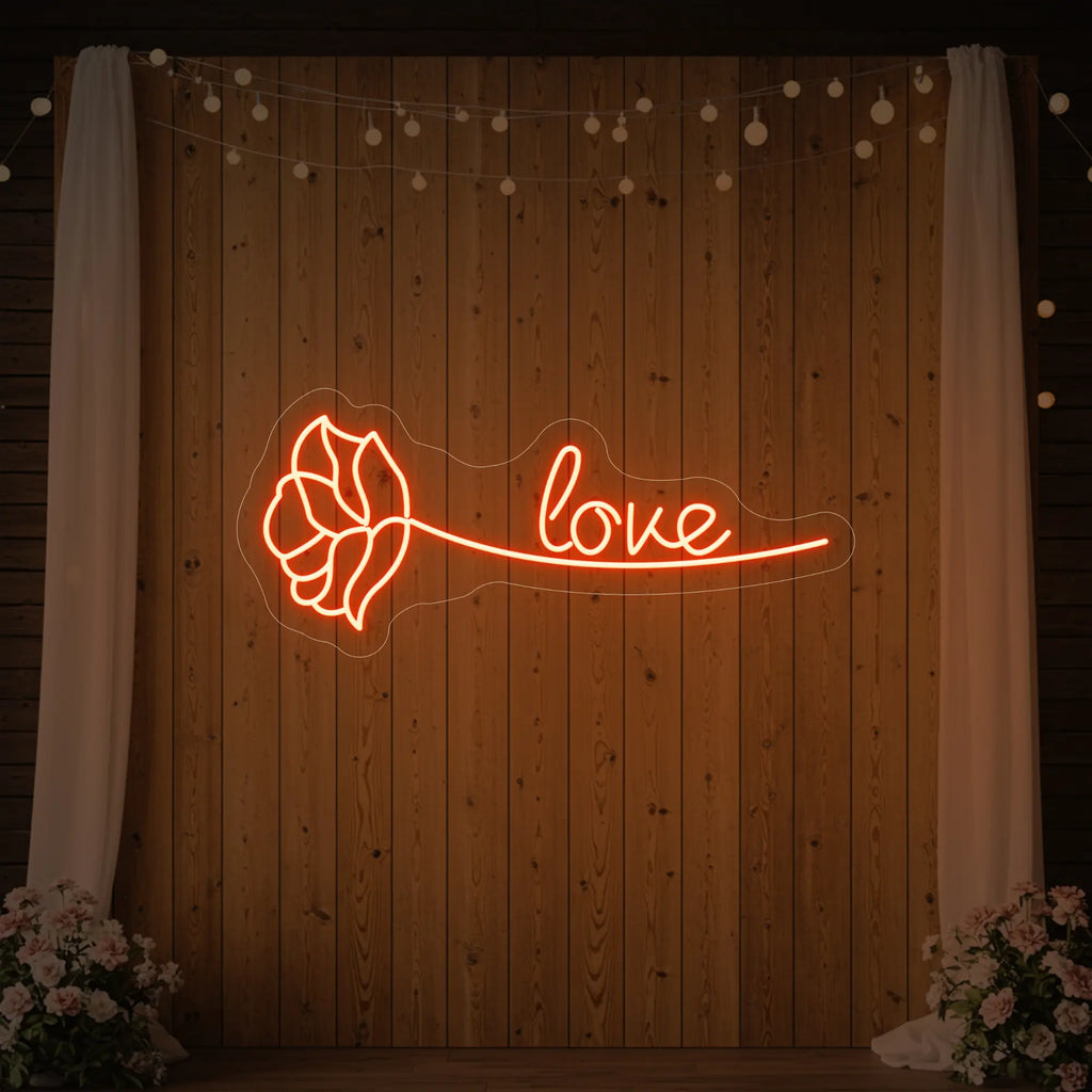 Love Rose Neon Sign