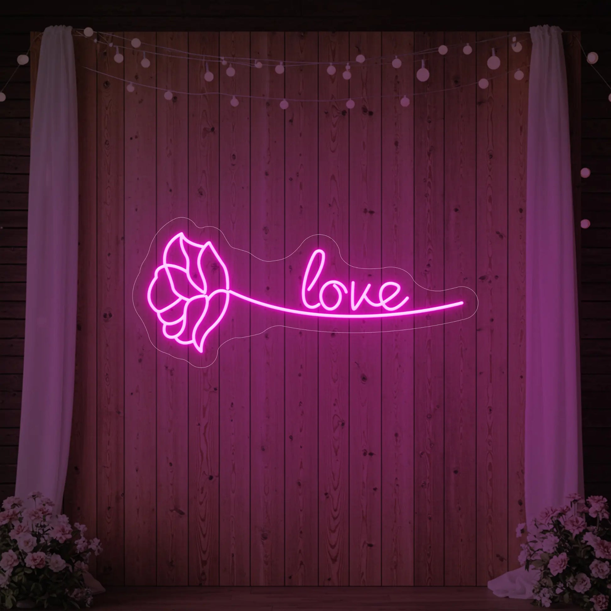 Love Rose Neon Sign