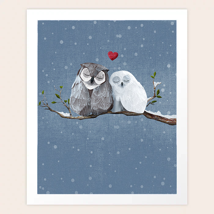 Impression d'art Love Owls