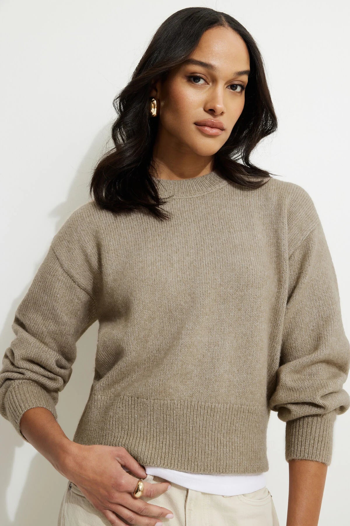 Pull ras du cou décontracté