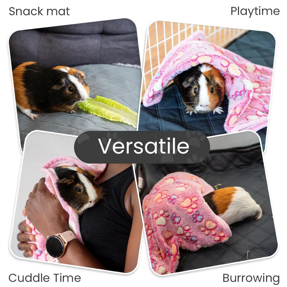 5-Piece Fleece Bedding Set – Perfect for Guinea Pigs, Rabbits,  Dogs & Cats- Value Pack LUFTPETS