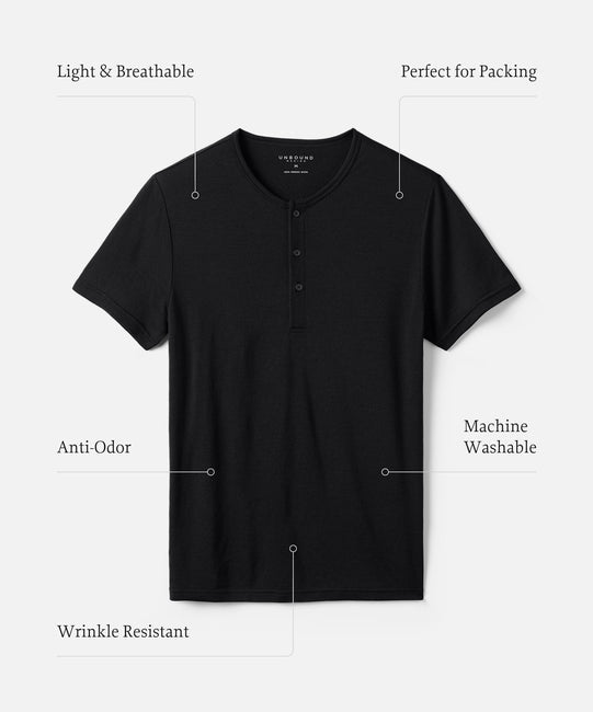 Men's Merino Short Sleeve Henley