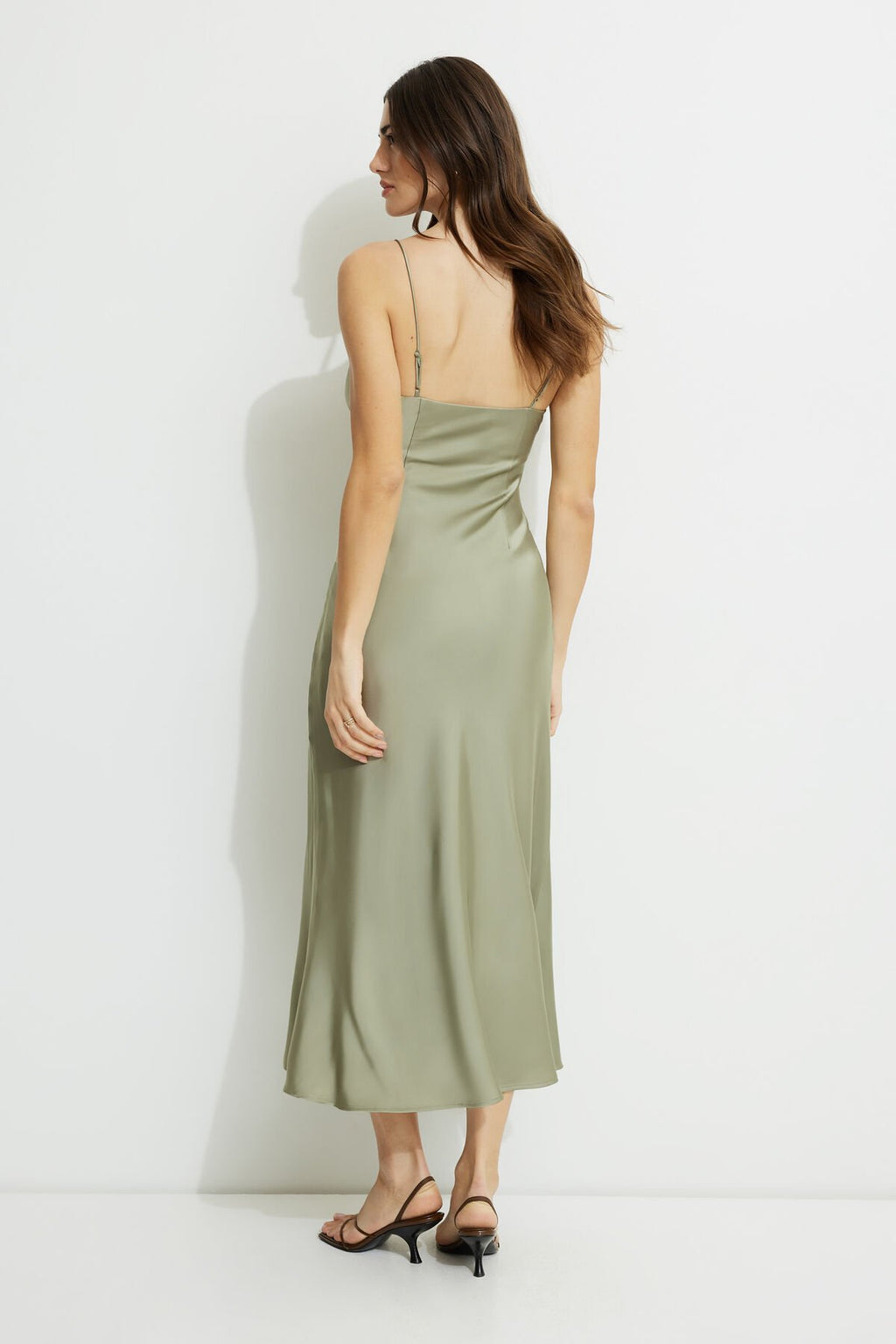 Sage Empire Bust Maxi Slip Dress
