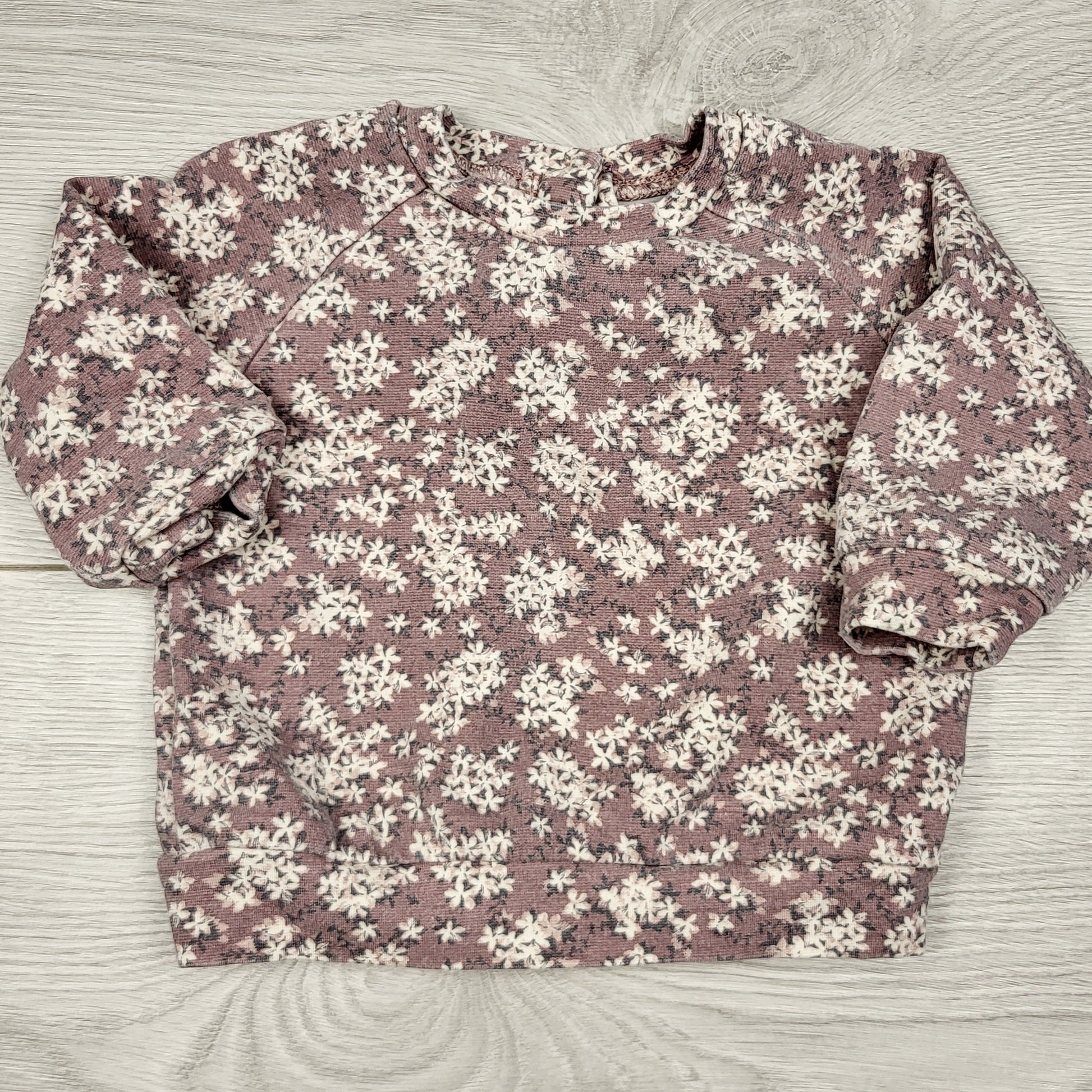 DMKY2 - Sweat-shirt imprimé floral blé. Taille 3 mois