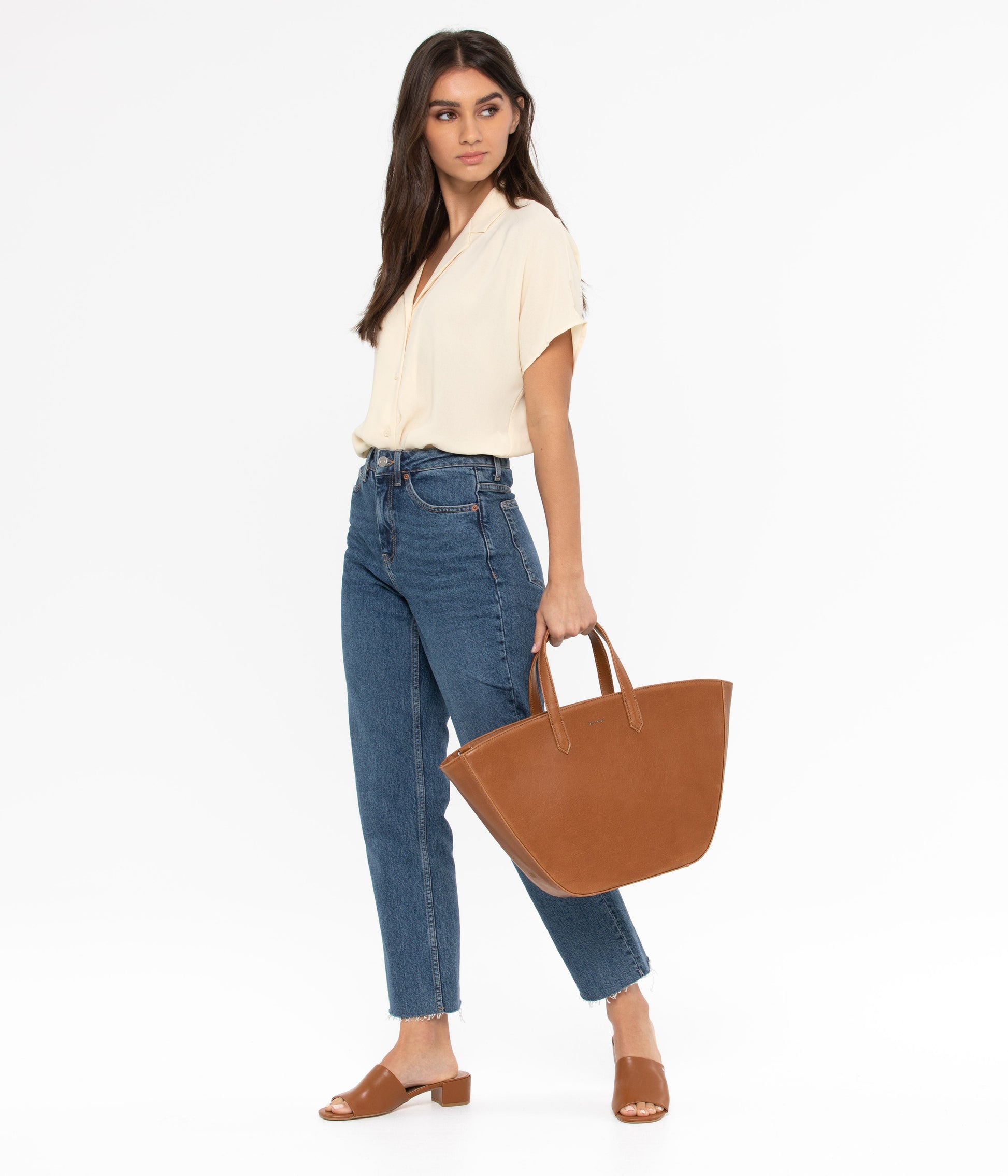 Grand sac fourre-tout végétalien LEEF - Vintage