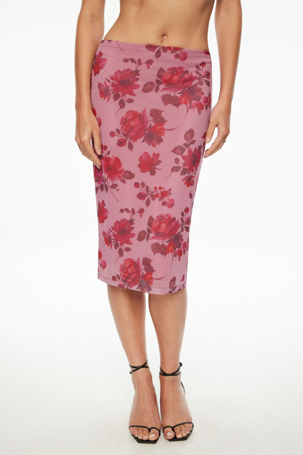 Jupe midi en maille Alana