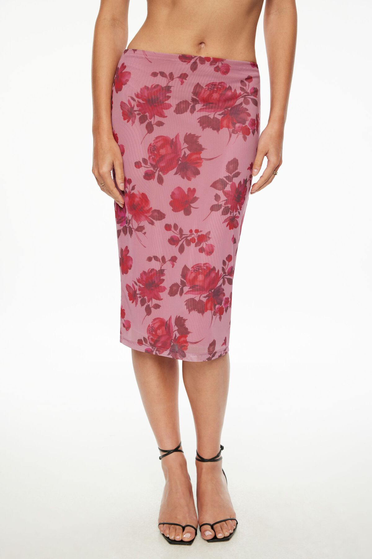 Jupe midi en maille Alana