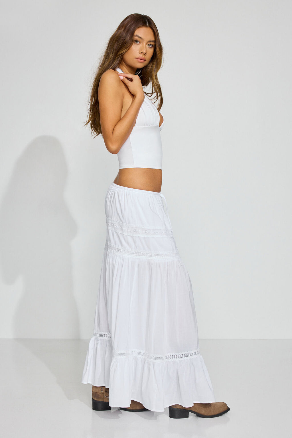 Iris Maxi Peasant Skirt