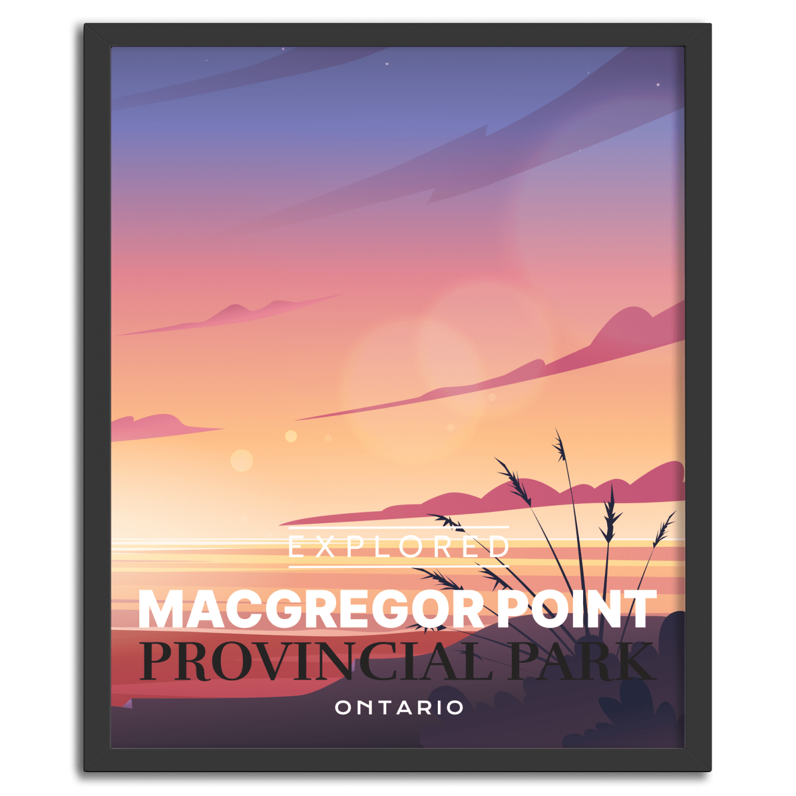 MacGregor Point Provincial Park 'Explored' Poster, Canada Parks