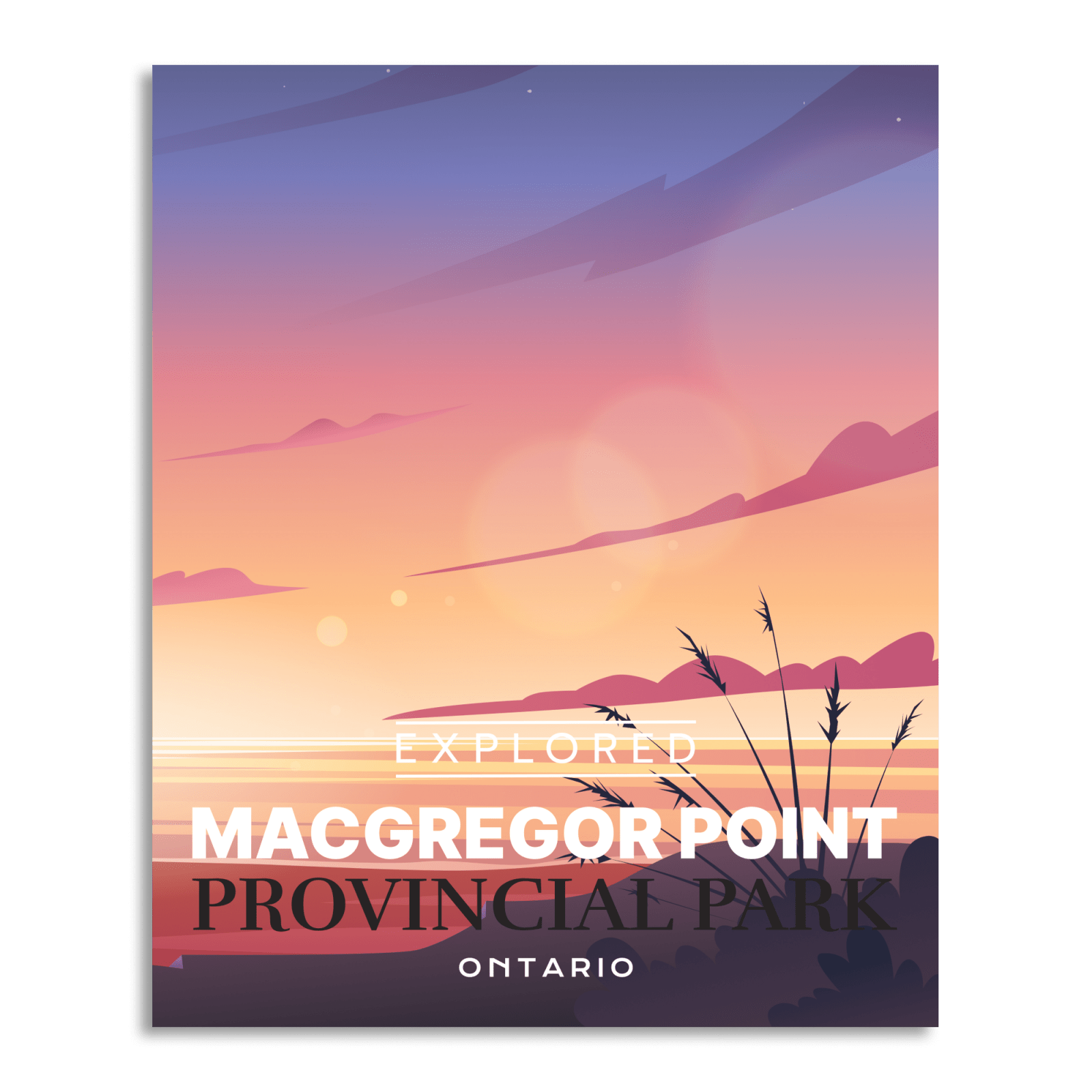 MacGregor Point Provincial Park 'Explored' Poster, Canada Parks