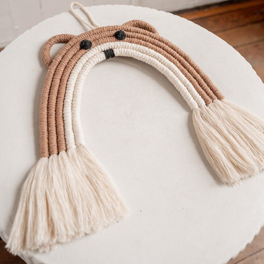 Macrame Bear rainbow