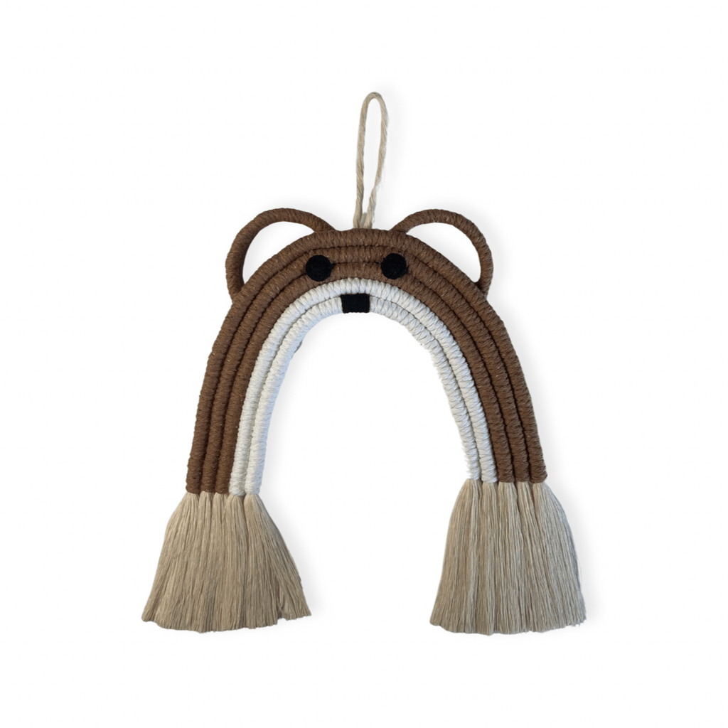 Macrame Bear rainbow