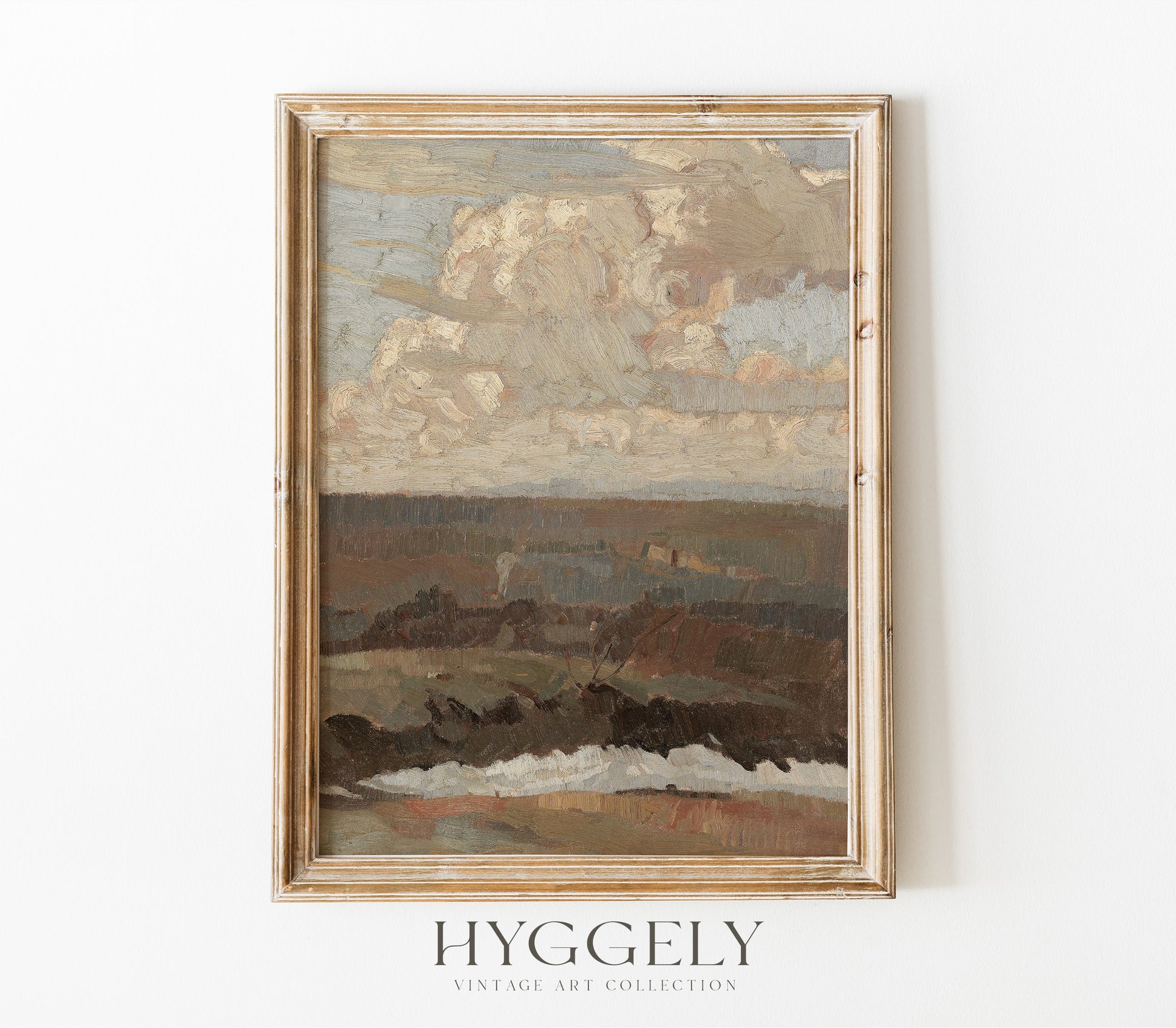 Estampe d'art de paysage neutre L0202