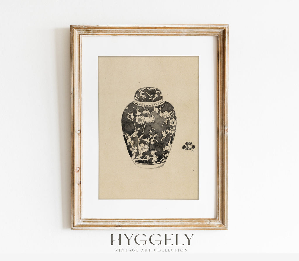 Pot vintage avec couvercle - Impression artistique SK0143