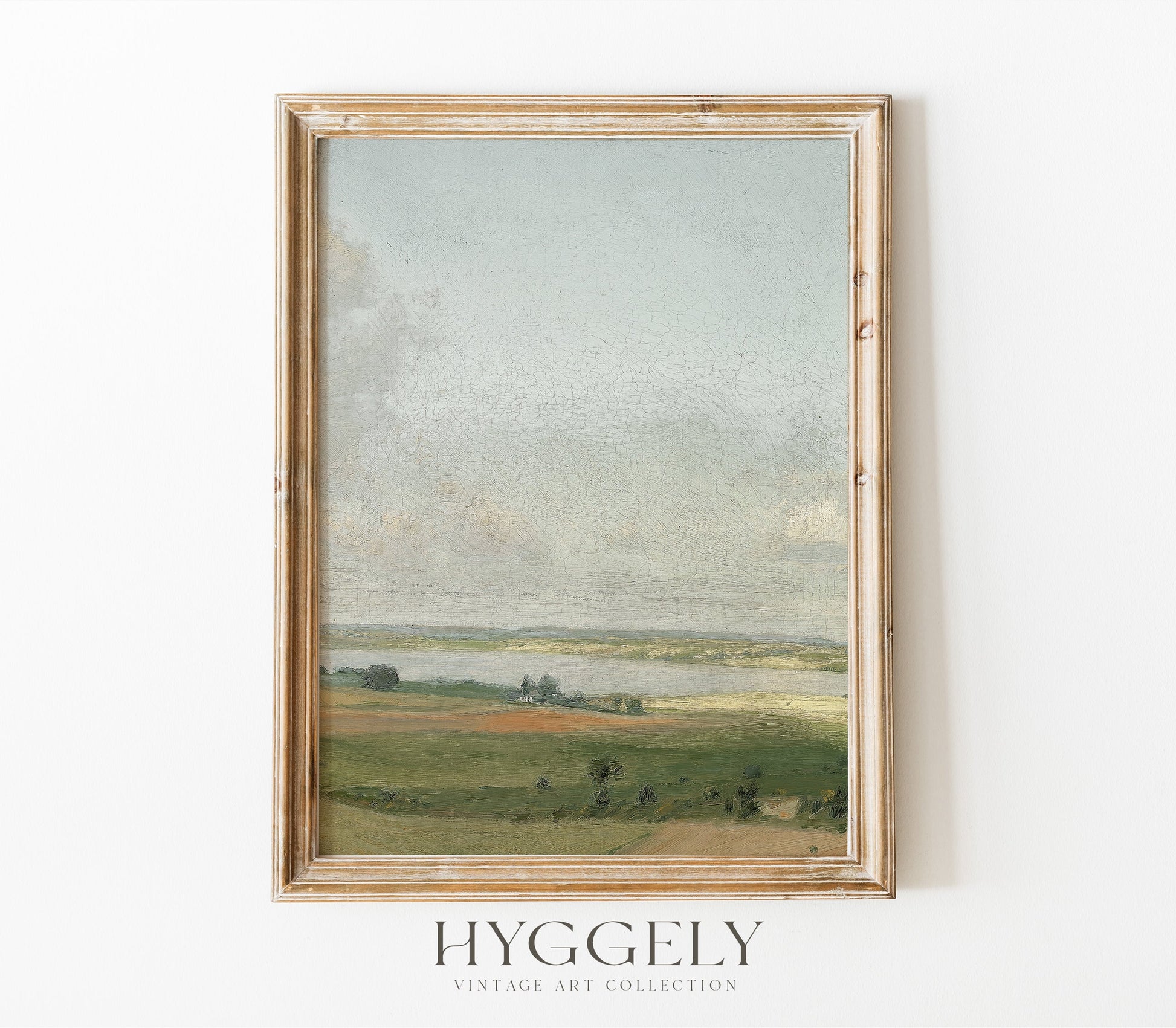Estampe d'art vintage de paysage pastel L0196