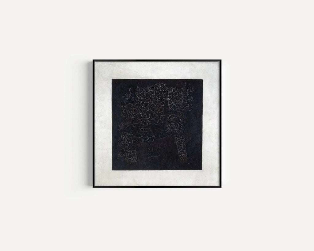 Estampe d'art Carré noir de Malevitch : Giclée abstraite moderne sur papier Hahnemühle (1x1)