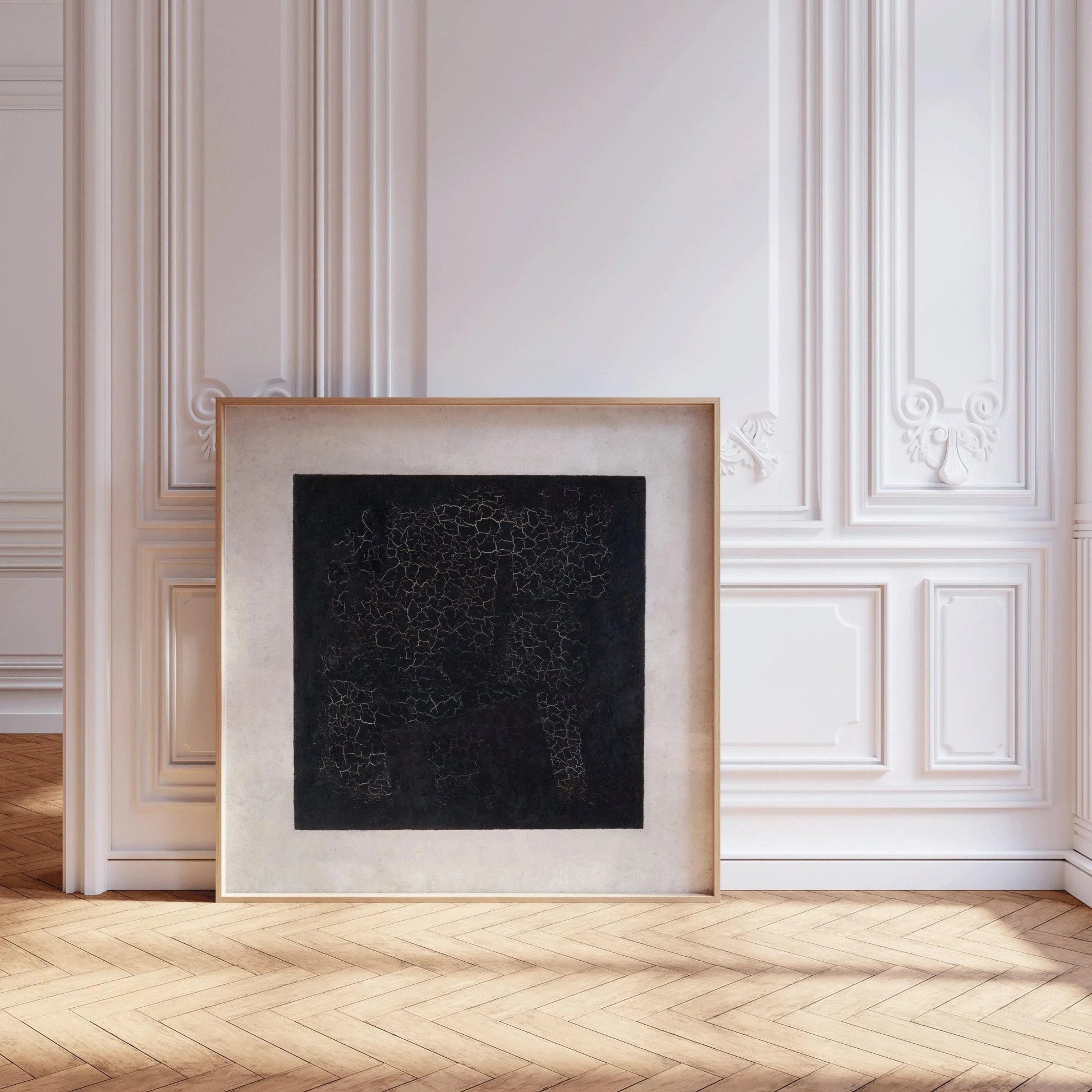 Estampe d'art Carré noir de Malevitch : Giclée abstraite moderne sur papier Hahnemühle (1x1)