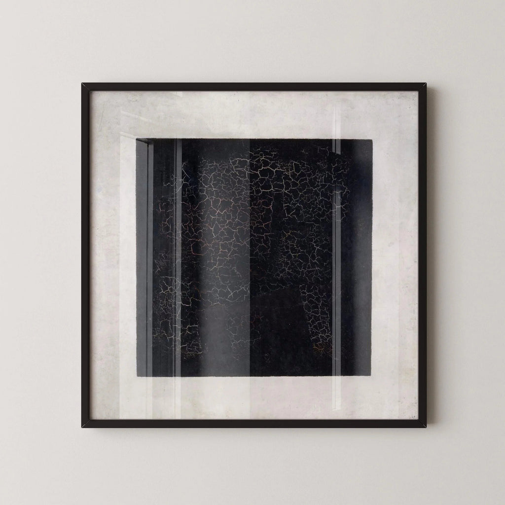 Estampe d'art Carré noir de Malevitch : Giclée abstraite moderne sur papier Hahnemühle (1x1)